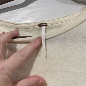 Free People Off-White Casual Tee